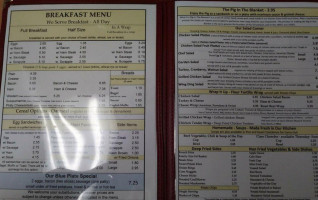 Arrowhead Restaurant Bar menu