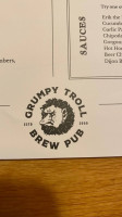Grumpy Troll Pub Brewery menu