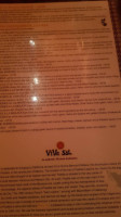 Vive Sol menu