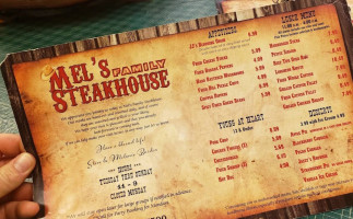 Mel's Family Steak House menu