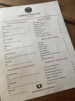 Harrie's Jailhouse menu