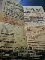 Brunilda's Cuchifrito menu