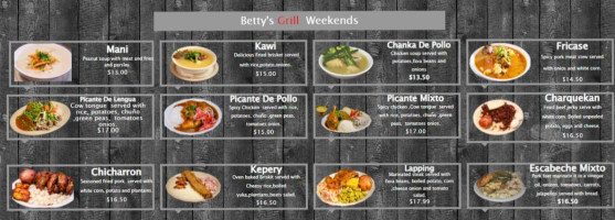 Betty's Grill food