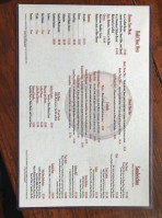 The Brown Barrel Blind Harry's menu