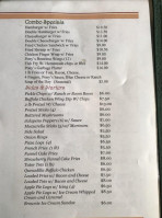 Pony's Irish Pub menu