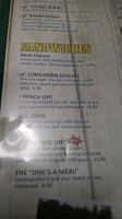 Longhorn Barbecue menu