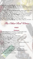 Benvenuto menu