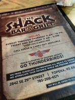 The Shack Grill menu