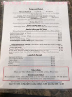 Tracy's Sweet Connections Catering menu