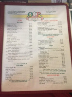 Milroy Oip Original Italian Pizza menu