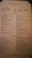 Kingfish American Bistro Wine menu