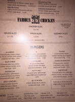 2121 Tavern menu
