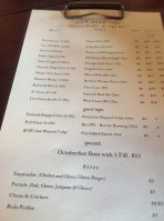 Gun Hill Brewing Company menu