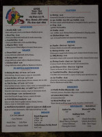 Cooyons menu