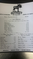 The Moose Outpost menu