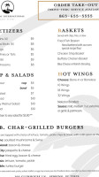 Sebring International Golf Resort menu