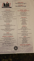Kol Steakhouse menu