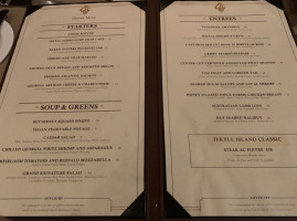 Grand Dining Room menu