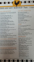 Marinia's Country Cafe menu