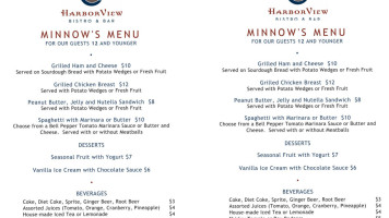Noyo Harbor Inn, And Tavern menu