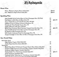 The At Café Hitchcock menu