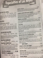 Los Reyes Mexican Grill menu