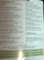 Banner Elk Cafe Lodge menu