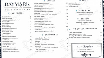 Daymark menu