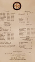 Bullitt's Winery Bistro menu