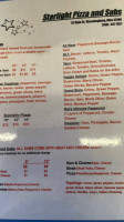 Starlight Pizza Subs menu