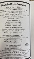 Moschello's Ii menu
