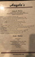 Angelo's Greek And Italian menu