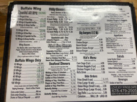 Lovejoy Wings Cafe menu