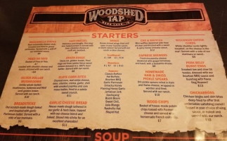 Woodshed Tap menu