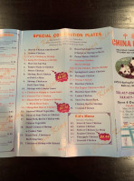 China King menu