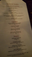 Frontier Tavern menu