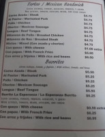 La Esperanza And Banquet Hall menu