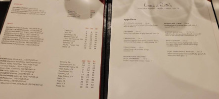 Ruth's Chris Steak House - Baton Rouge menu