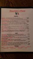 Maurizio's Pizza And menu