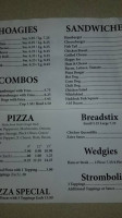 Take Six Pizza Subs Inc menu