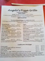 Angelo's Pizza Grille menu