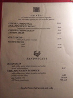 Sardis Point Cafe menu