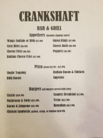 Crankshaft And Grill menu