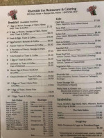 Riverside Inn menu