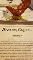 The Savory Grille Seisholtville menu