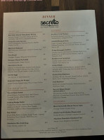 Secreto Southern Kitchen menu