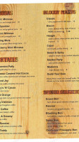 Bullwinkle's menu