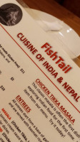 Fishtail Cuisine Of India Nepal menu