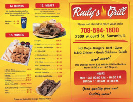 Rudy's Grill food
