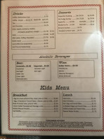 Johnny's Victory Diner menu